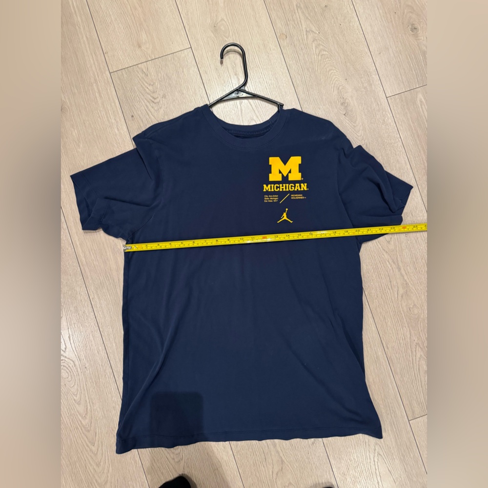 Michigan Jordan Men's Navy Blue T-Shirt